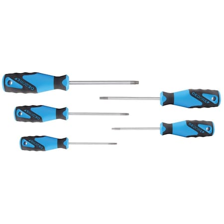 Gedore Screwdriver Set, 3C, 5 pcs., Torx T10-T30 2163 TX-05